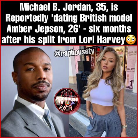 amber jepson|Michael B. Jordan, 35, 'dating British model Amber Jepson, 26'.